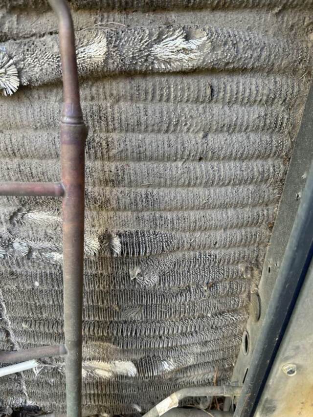 Dirty Before Condenser Cleaning