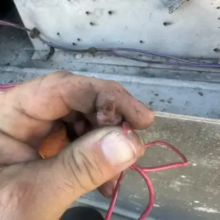 Old corroded wiring