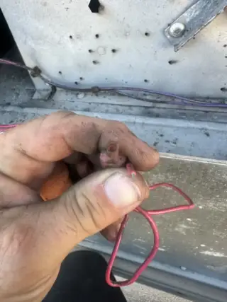 Old corroded wiring
