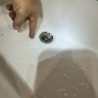 Water backing up in sink
