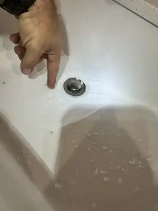 Water backing up in sink