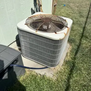Customer's 19 year old air conditioner.