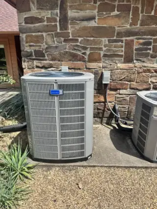 Removed old unit and replaced with modern HVAC.