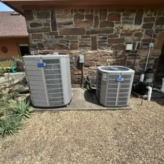 New installation of American Standard HVAC system.
