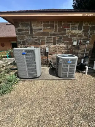 New installation of American Standard HVAC system.